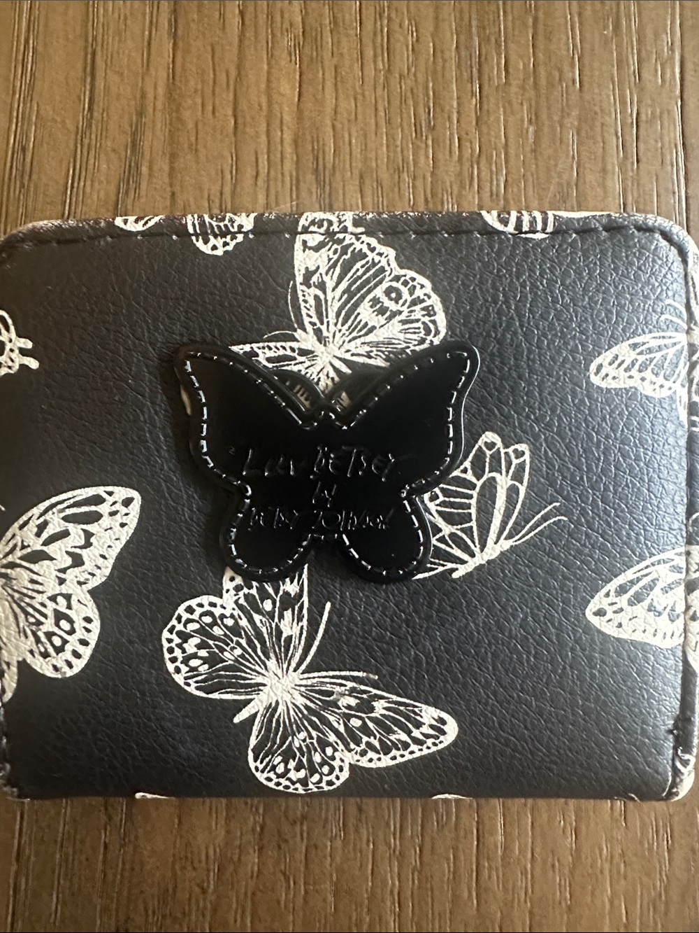Betsey Johnson Black and White Butterfly Wallet